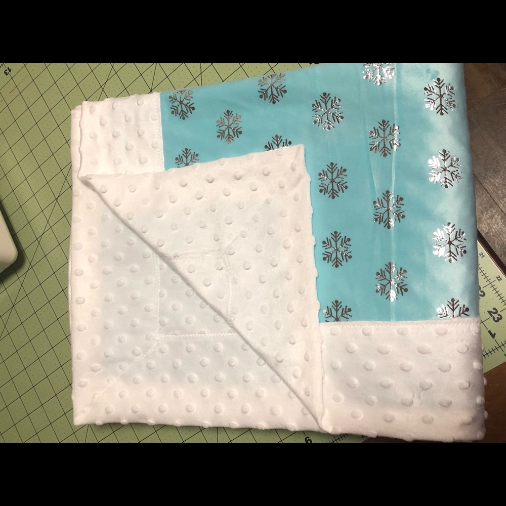 Hand made Minky blanket